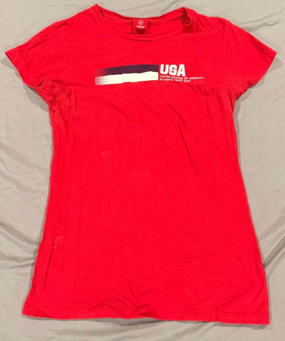 Team Apparel USA Olympic Team 2012 T-Shirt Size XL Red Graphic Tee